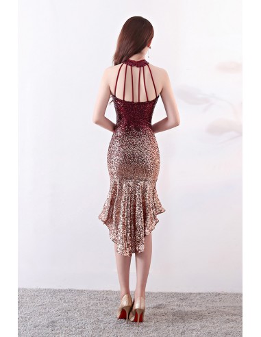 Shiny Sequined Tube Top Bodycon Birthday Short Skirt Homecoming Dress P3603 main image 1
