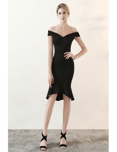 Off Shoulder Bodycon Fitted Short Hoco Party Dress