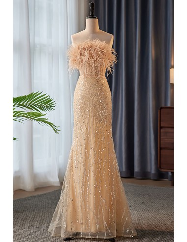 chinese dress ladies Chic V-Neck Lace Rhinestones Sweep Train Mermaid Prom Dresses main image 1