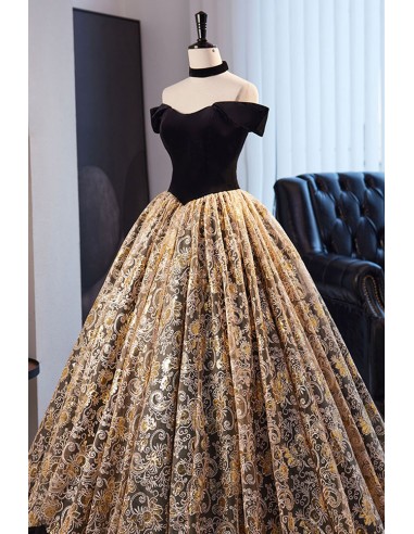 wood black dresser for bedroom A Line Champagne Tulle Black Lace Long Prom Dresses Charming Evening D –  classygown main image 0