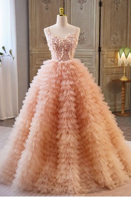 Unique Puffy Pink Tulle...