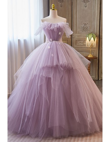 prettiest purple prom dresses