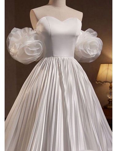 simple white bridal dress Bella