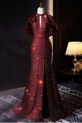 Sparkly Sequined Burgundy...