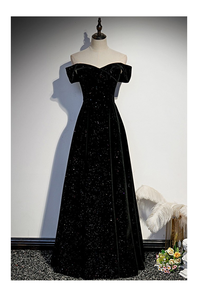 Elegant Black Velvet Formal Gown with Sleeveless Design - $122.992 # ...