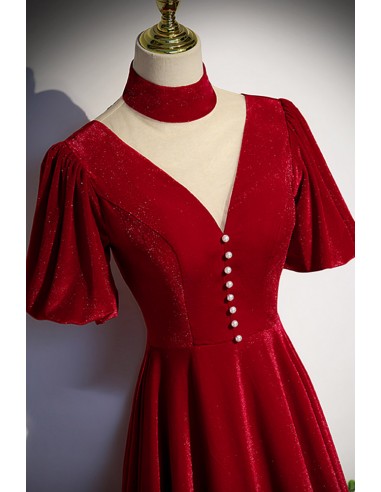 ebay burgundy dress Custom Black & Shimmery Burgundy Mock Neck Leotard with Attached Skirt –  Crystal Couture main image 0