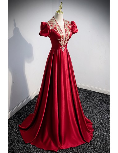 Glorious V-Neck Sleeveless Evening Dress Split Long With Tassels