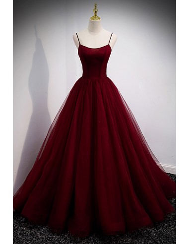 Long Prom Dress In Burgundy Ballgown Style with Removable Jacket