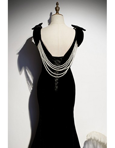 スーツ・フォーマル・ドレス acka velour long dress long-black-velvet-dress-for-