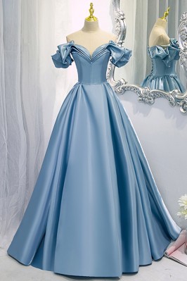 Stunning Blue Long Prom...