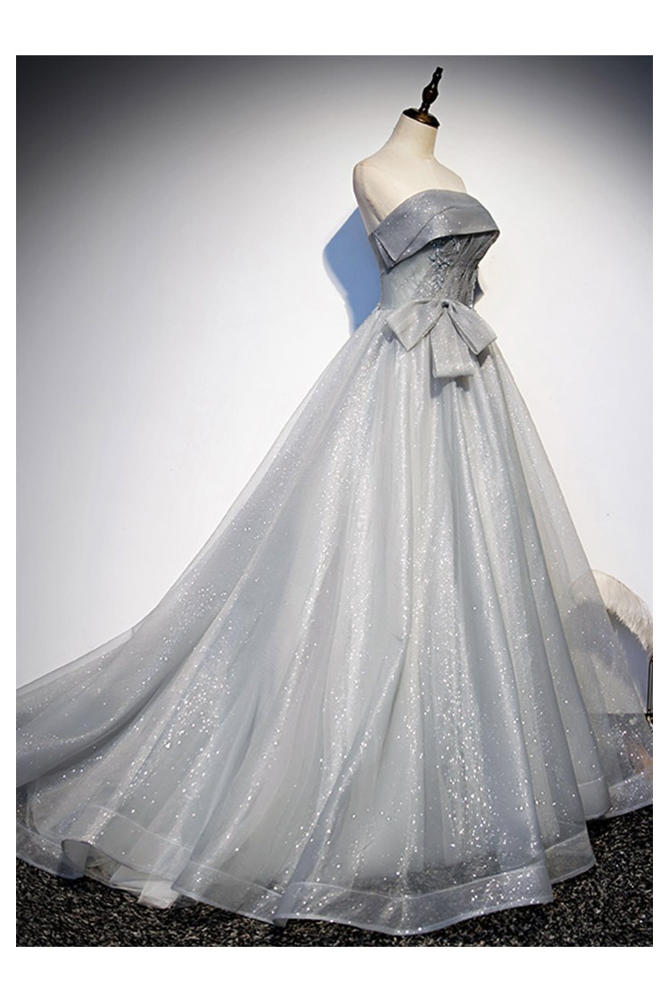 Lia Stublla Gun Metal Silver Sequin Corset Gown – Rent a Dress