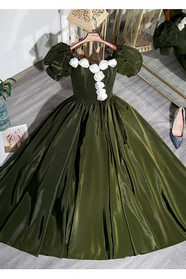 Green Midi Formal Dress...