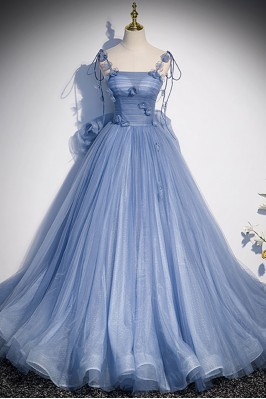 Prom Dress In A Long Tulle...