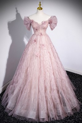 Extravagant Pink Prom Dress...