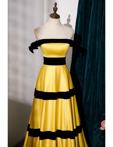 bridesmaid dresses sims 4 cc Spaghetti Straps Yellow Chiffon Ruffles Long Prom Dresses with Slit main image 1