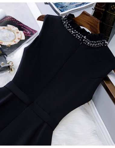 A-Line Asymmetric Wedding Guest Dresses Elegant Dress Cocktail Party Dress Semi Formal Tea Length Short Sleeve V Neck Chiffon with Rhinestone main image 1