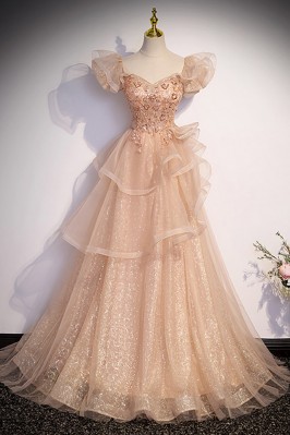 Champagne Tulle Evening...