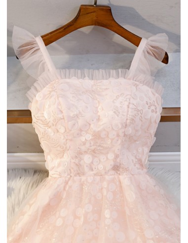 Tip Top Light Pink Lace and Tulle Dress 5818 6 / White/Light Pink