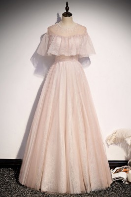 Light Pink Prom Gown with...