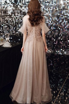Halter Tulle Long Prom Dress,Elegant Formal Gown Y1994 main image 1