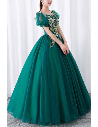 slim fit dress slacks Backless Green Tulle lace Long Prom Dresses with High Slit, Green Lace –  Eip Collection main image 1
