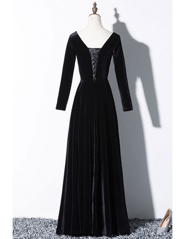 long sleeve black bridesmaid dresses Custom Size Double V-Neck Short Maxi Dress group-514 What Shoes To Wear Size:us 8