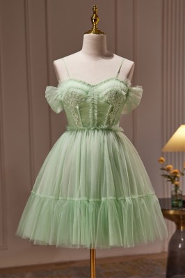 Sweet Back-Bow Green Tulle...