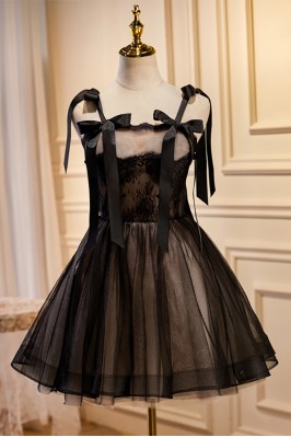 Unique Little Black Tulle...
