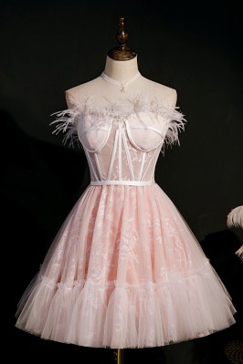 Cute Feather-Embellished...
