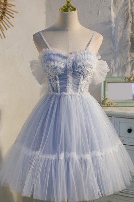 Light Blue Strappy Tulle...