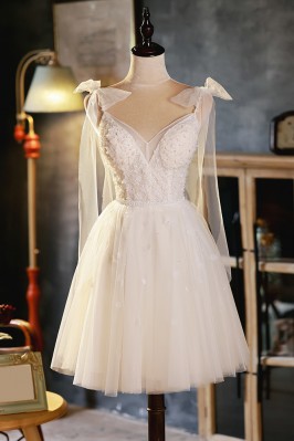 Ivory Tulle Short...