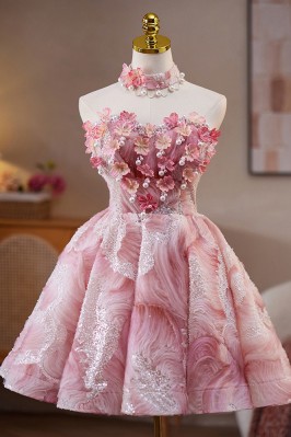 Delicate Pink Short Prom...