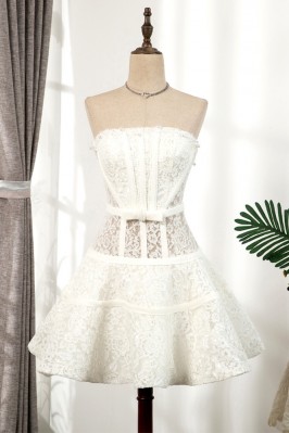 Unique White Lace Corset...