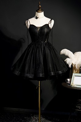 Gothic Strappy Black Tulle...