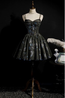 Gothic Dark Grey Bling...