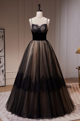 Simple Long Black Lace...