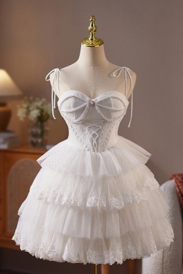 Cute White Homecoming Dress...