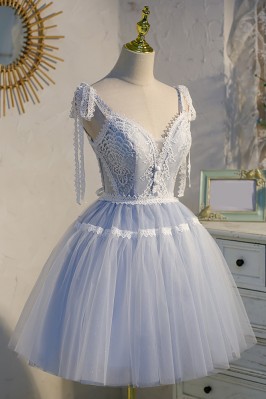 Light Blue Strappy Tulle...