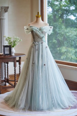 Long Mint Green Homecoming...