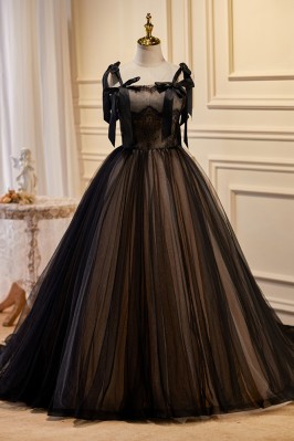 Black Lace & Tulle Ballgown...