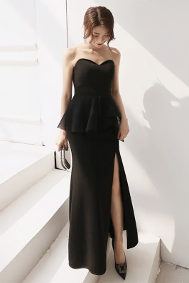 Black Strapless...