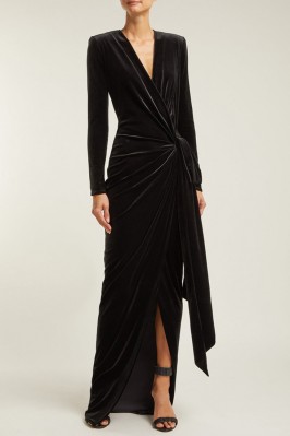 Black Velvet Long Sleeve...