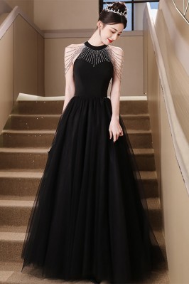 Black High-Neck...