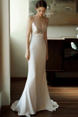 Ivory Spaghetti Strap...
