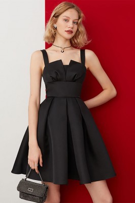Black Mini Dress with...