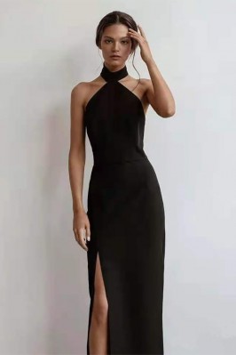 Black Halter Neck...