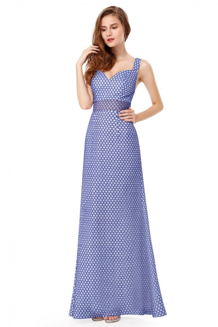 Royal Blue Sleeveless Long Party Dress - $56 #EP08961SB - SheProm.com