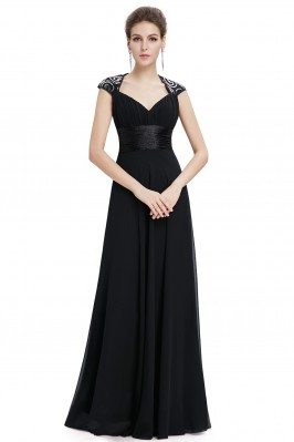 Simple Black Sleeveless Long Mermaid Evening Dress - $52.64 #EP08866BK ...