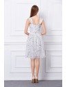 Printed Short Chiffon Casual Dress - DK116