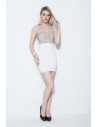 Lace Short Sleeveless Bodycon Dress - DK207